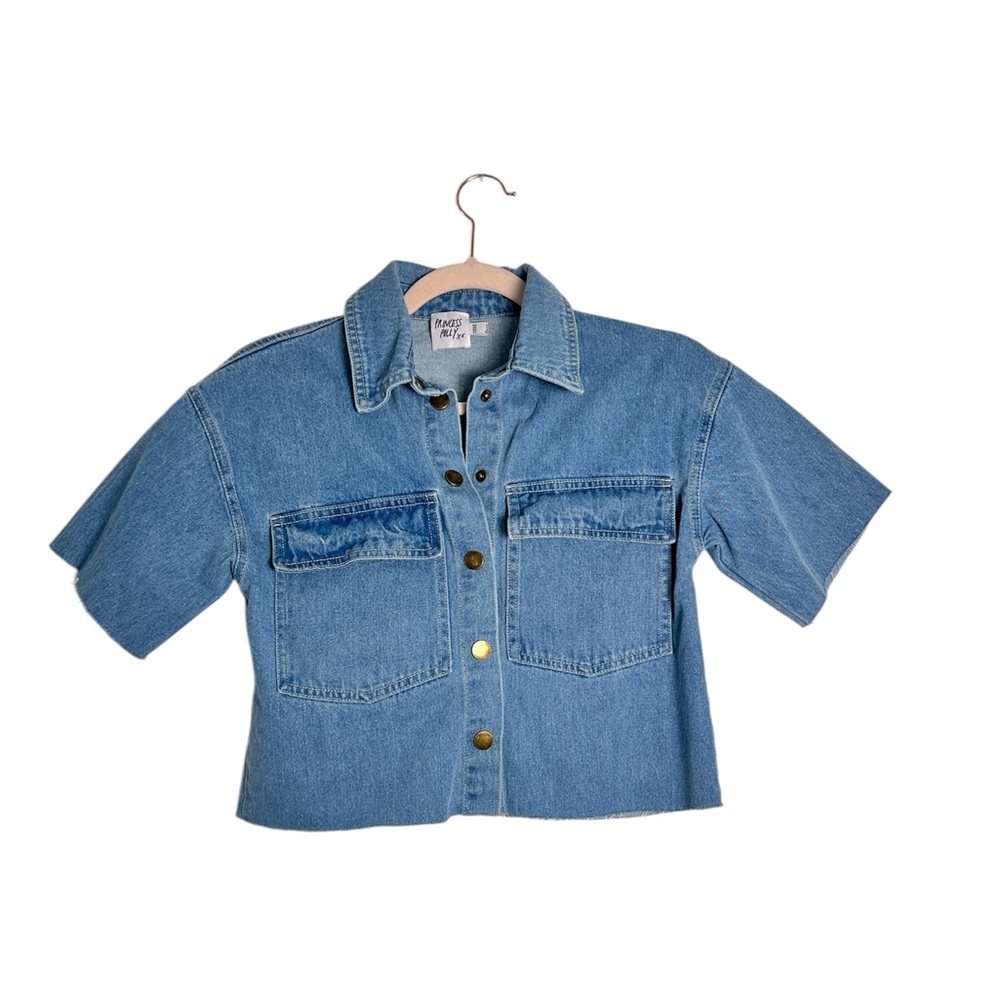 Princess Polly Blue Button Down Shirt
